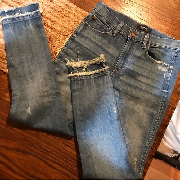 🦬BUFFALO IVY High Rise/Ankle Grazer/Stretch Jeans - Picture 1 of 13